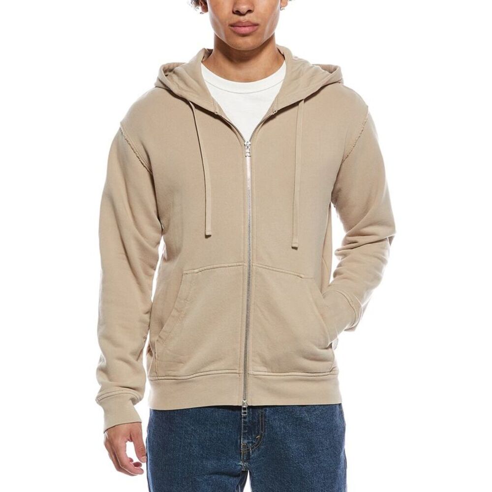 Atm Anthony Thomas Melillo Mens  French Terry Zip Hoodie, Brown